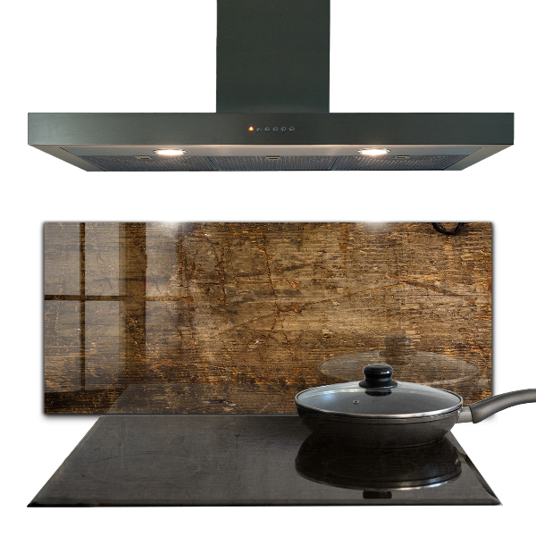 Lacobel do kuchni Ciemne Drewno Dąb