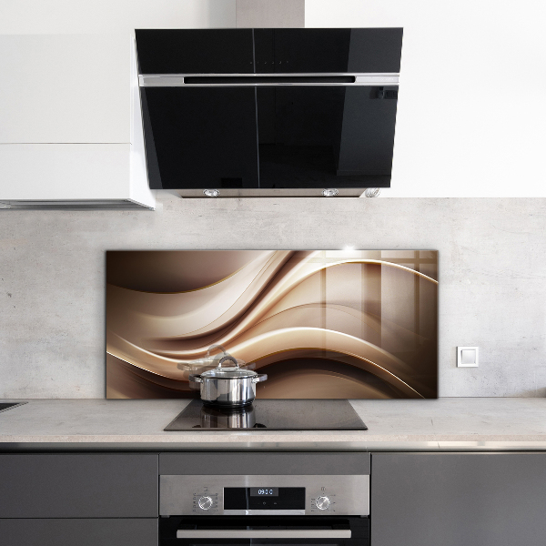 Panel szklany do kuchni Fala Energii Abstrakcja