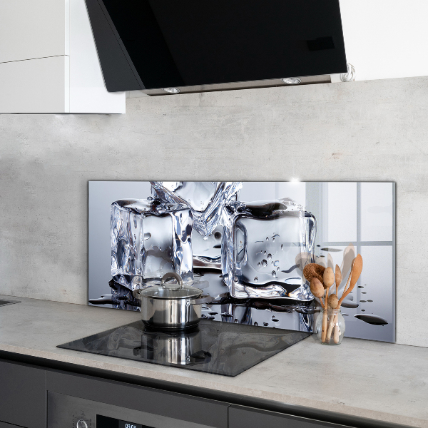 Panel szklany do kuchni Kostki Lodu Orzeźwienie