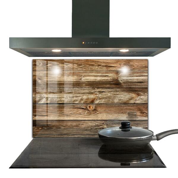 Szkło do kuchni na ścianę Drewniana Tekstura