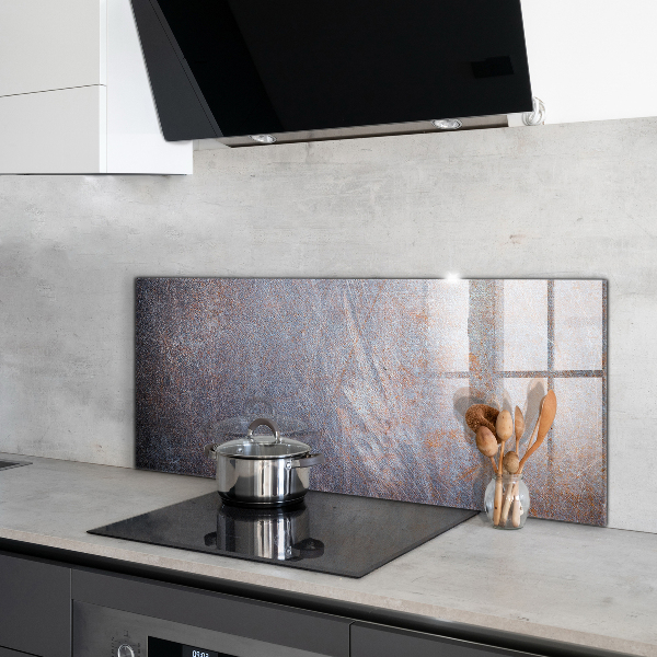 Szkło ozdobne do kuchni Tekstura Metalu Vintage