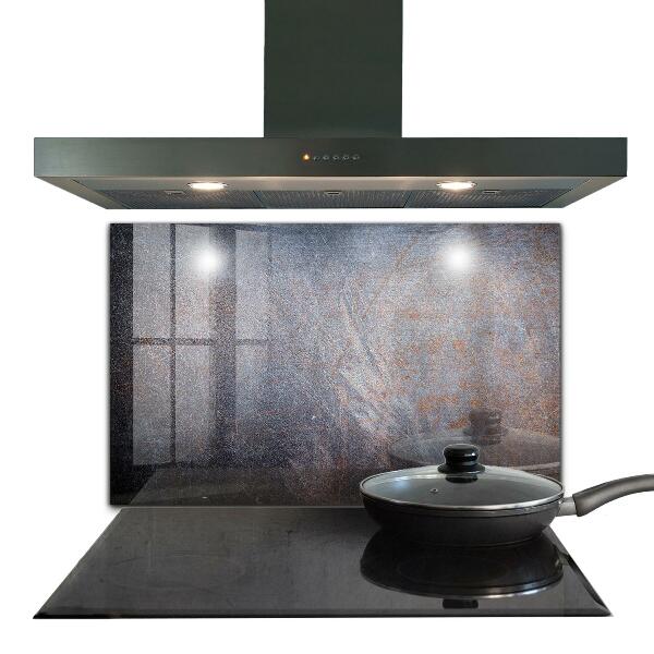 Szkło ozdobne do kuchni Tekstura Metalu Vintage