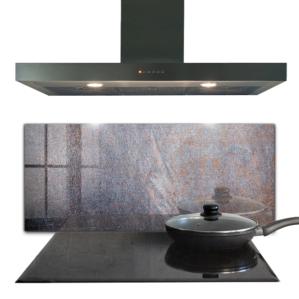 Szkło ozdobne do kuchni Tekstura Metalu Vintage