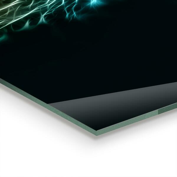 Panel szklany do kuchni Lew w Abstrakcyjnym Wydaniu