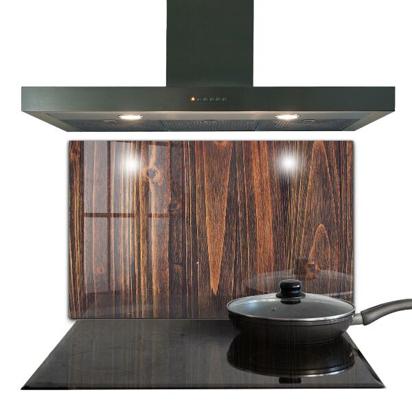 Szkło ozdobne do kuchni Tekstura Naturalnego Drewna