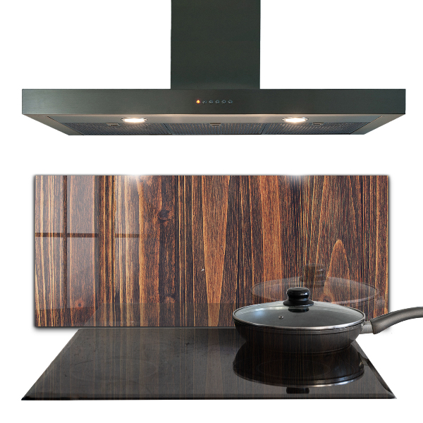 Szkło ozdobne do kuchni Tekstura Naturalnego Drewna