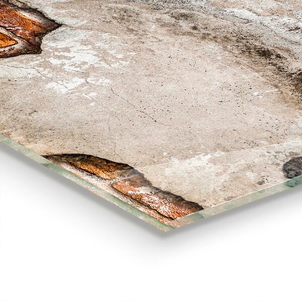 Szkło ozdobne do kuchni Kamienna Ceglana Ściana