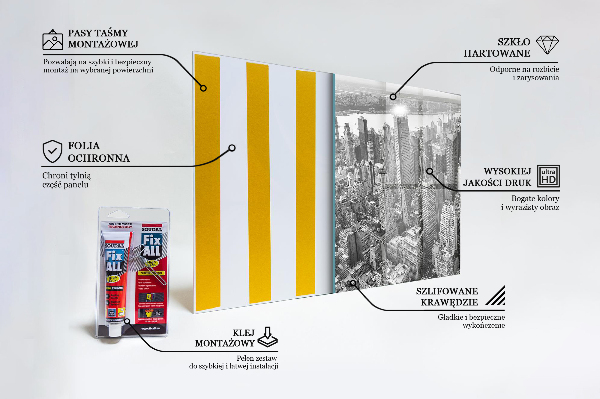 Panel szklany do kuchni Architektura Nowego Jorku
