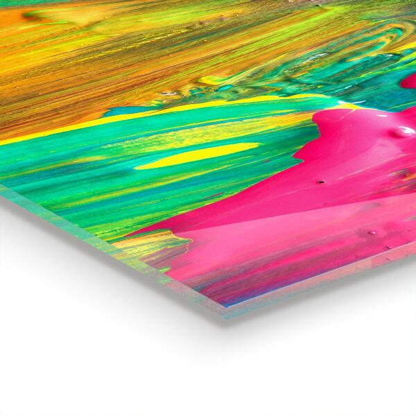 Panel szklany do kuchni Tekstura Kolorowej Farby