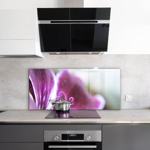 Panel nad blat kuchenny Różowy Kwiat Detale Natura