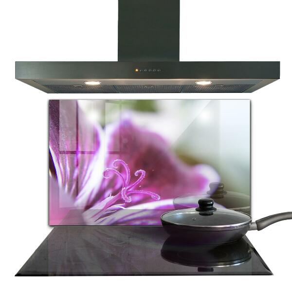 Panel nad blat kuchenny Różowy Kwiat Detale Natura