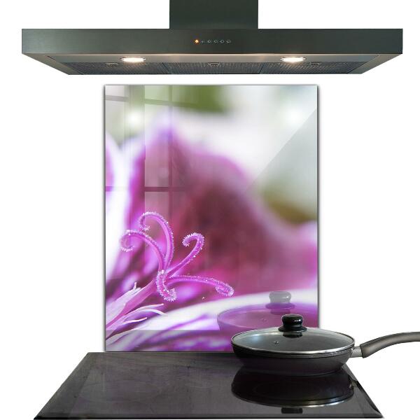 Panel nad blat kuchenny Różowy Kwiat Detale Natura