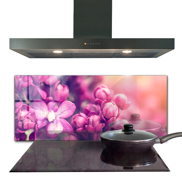 Panel nad blat kuchenny Różowe Lilie Naturalne Piękno