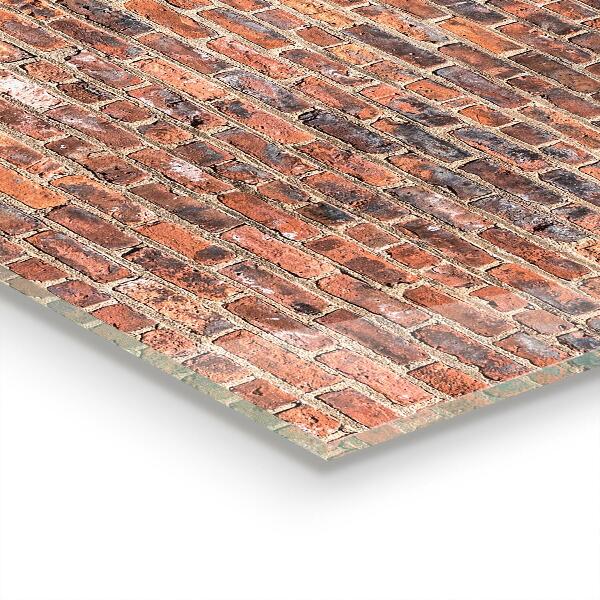 Szkło ozdobne do kuchni Ceglana Ściana Tekstura