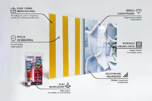 Panel nad blat kuchenny Kaktus Sukulent