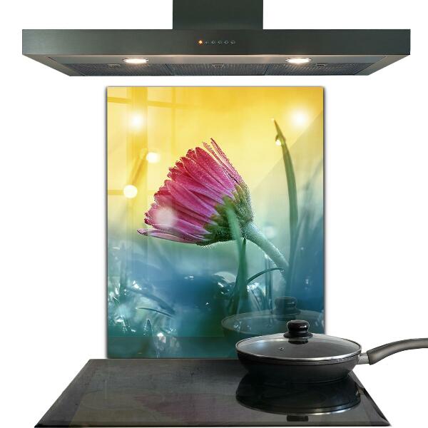 Panel nad blat kuchenny Delikatna Stokrotka na Łące