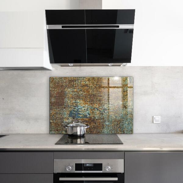 Panel szklany do kuchni Tekstura Starego Metalu