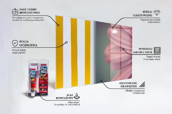 Panel szklany do kuchni Kwiat Margaretka Gerbera
