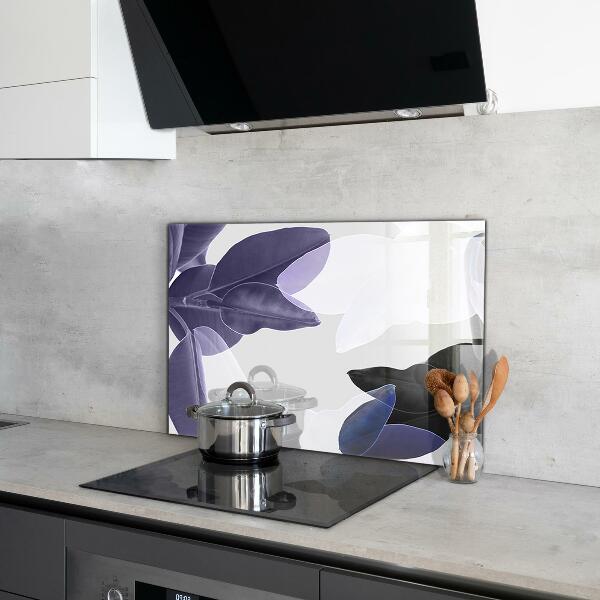 Panel szklany do kuchni Egzotyczne Liście Ilustracja