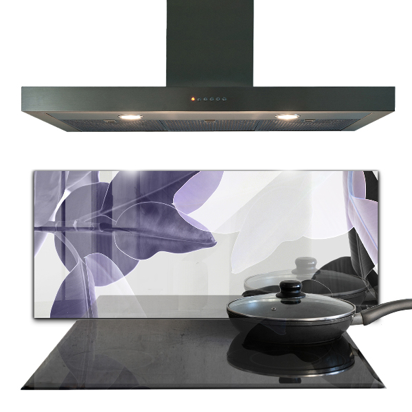 Panel szklany do kuchni Egzotyczne Liście Ilustracja