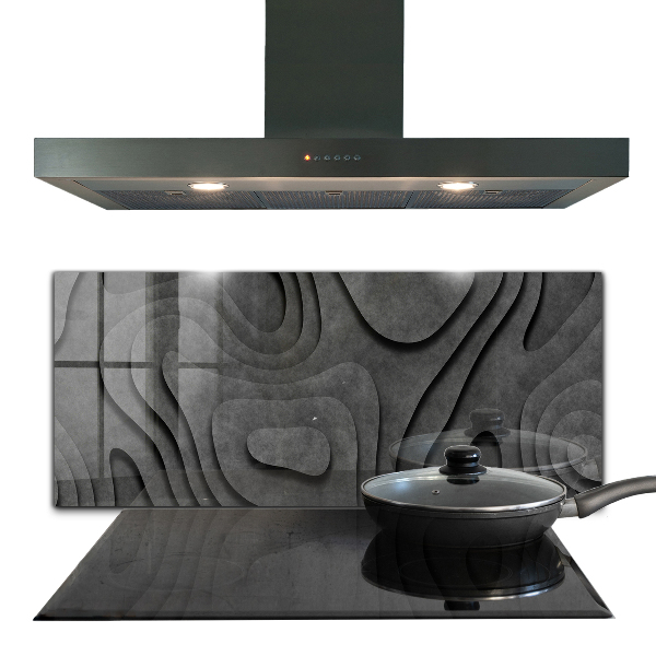 Panel szklany do kuchni Szara Tekstura Abstrakcja