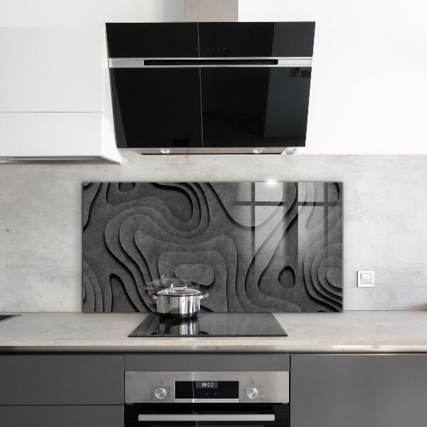 Panel szklany do kuchni Szara Tekstura Abstrakcja