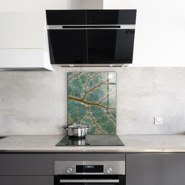 Panel szklany do kuchni Tekstura Liścia