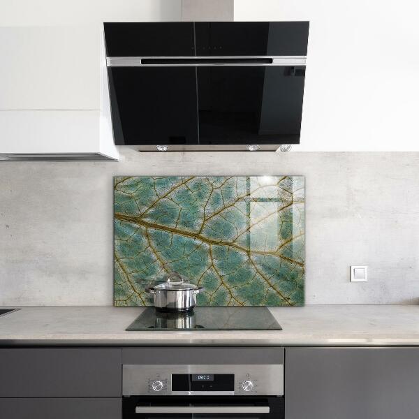 Panel szklany do kuchni Tekstura Liścia