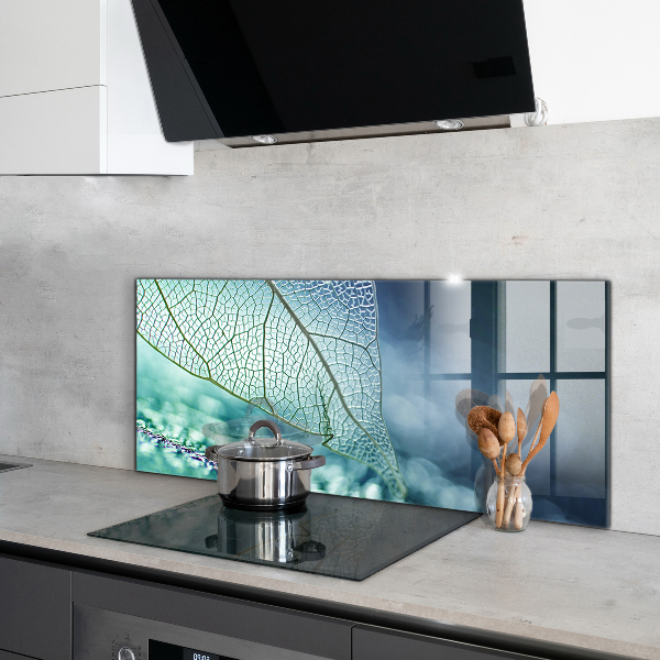 Lacobel do kuchni Delikatny Liść Tekstura