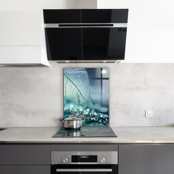 Lacobel do kuchni Delikatny Liść Tekstura