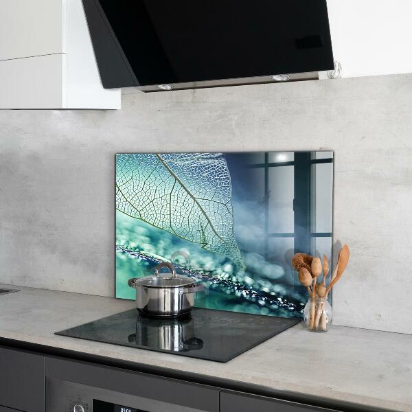 Lacobel do kuchni Delikatny Liść Tekstura