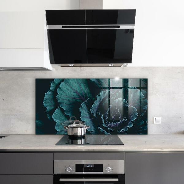 Lacobel do kuchni Liście Kapusty Ciemno-zielone