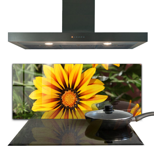 Lacobel do kuchni Żółty Kwiat na Łące