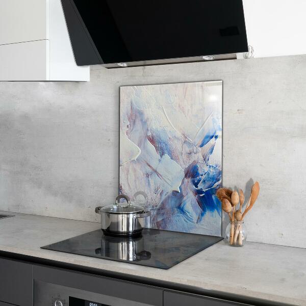 Panel szklany do kuchni Tekstura Farby Abstrakcja
