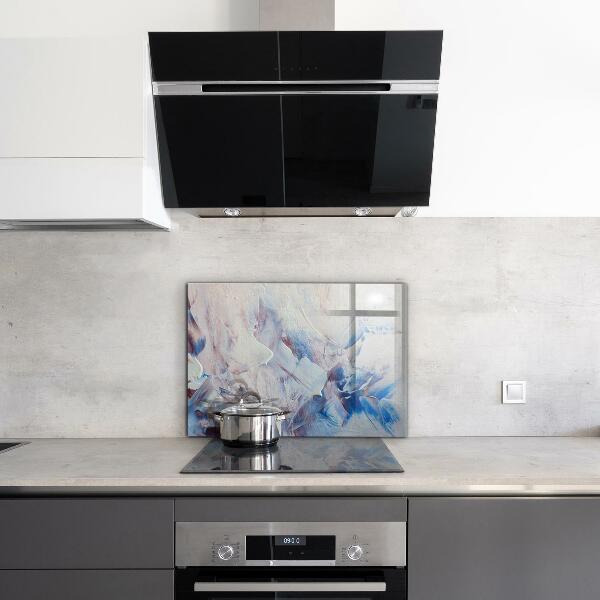 Panel szklany do kuchni Tekstura Farby Abstrakcja