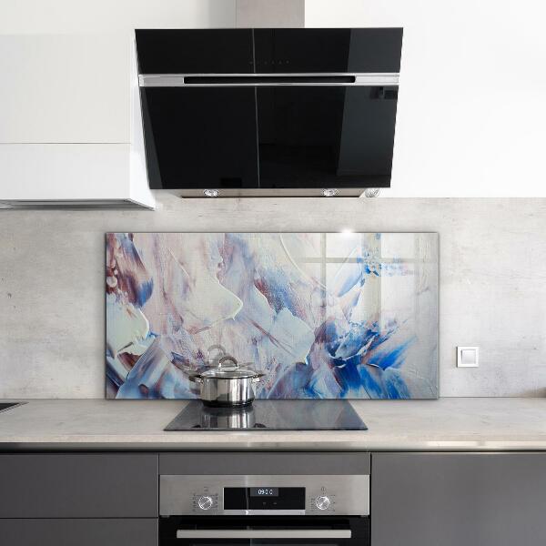 Panel szklany do kuchni Tekstura Farby Abstrakcja