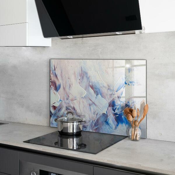 Panel szklany do kuchni Tekstura Farby Abstrakcja