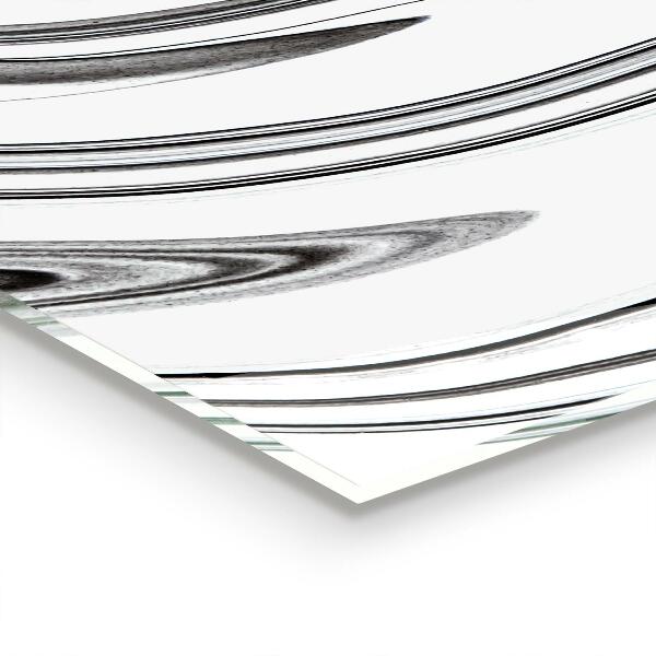 Panel szklany do kuchni Akwarela Czarno-białe