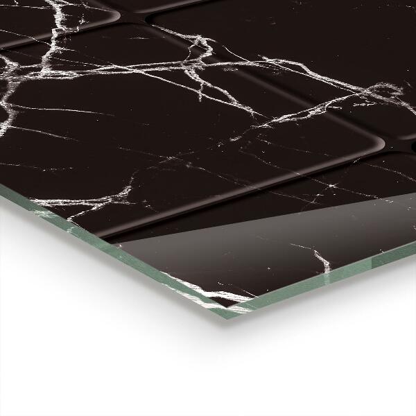 Lacobel do kuchni Czarny Marmur Tekstura