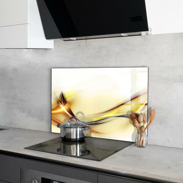 Panel szklany do kuchni Fala Energii Abstrakcja