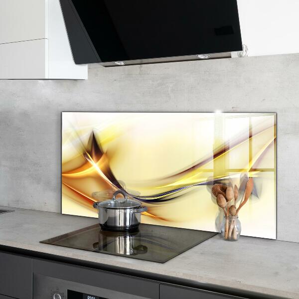 Panel szklany do kuchni Fala Energii Abstrakcja