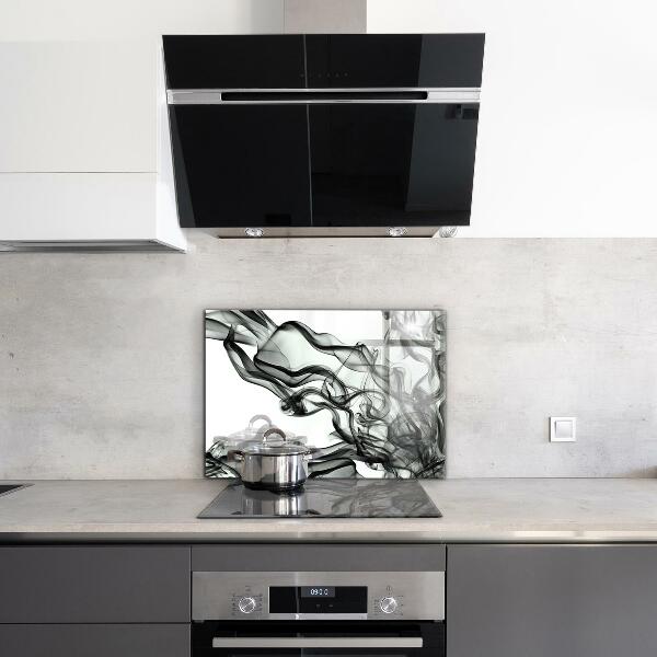 Panel szklany do kuchni Wstęgi Dymu Abstrakcja