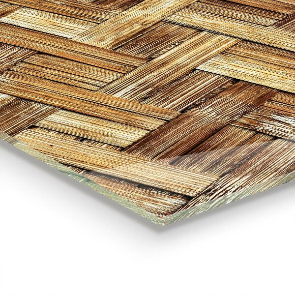 Lacobel do kuchni Pleciony Bambus Rattan Azja