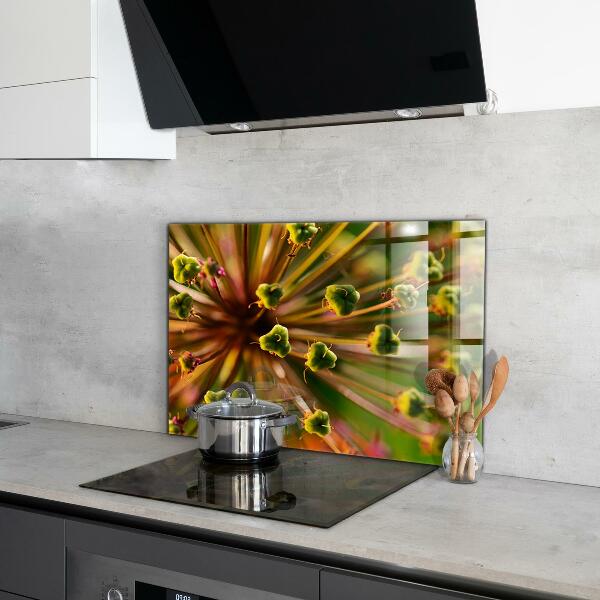 Szkło na ścianę do kuchni Kwiat makro fotografia