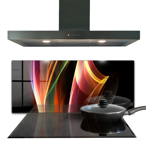 Panel szklany do kuchni Energia Fale Abstrakcja