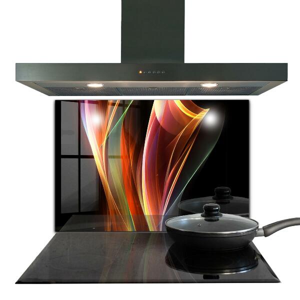 Panel szklany do kuchni Energia Fale Abstrakcja