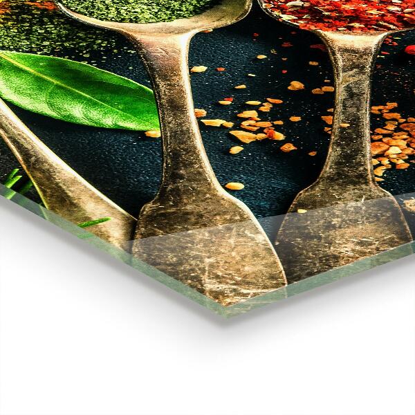 Panel szklany do kuchni Orientalne Przyprawy Kuchnia