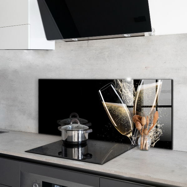 Panel szklany do kuchni Toast Szampańska Noc