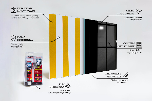 Panel szklany do kuchni Toast Szampańska Noc