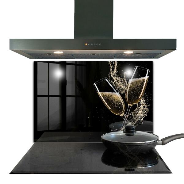 Panel szklany do kuchni Toast Szampańska Noc